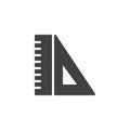 Rulers vector icon