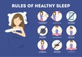 Rules of healthy sleep. Bedtime routine for good sleep