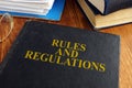 Rules and regulations book. Royalty Free Stock Photo