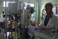 A rum bottling plant in the Pinar del Rio state of Cuba