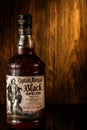 Rum captain Morgan black. A strong alcoholic drink 40%, 700 ml.