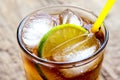 Rum and cola Cuba Libre drink Royalty Free Stock Photo