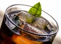 Rum and diet coke close up Royalty Free Stock Photo
