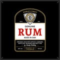 Rum label template