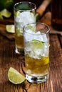 Rum on the rocks (for a Cuba Libre longdrink)