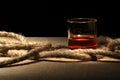 Rum And Rope Royalty Free Stock Photo