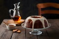 Rum soaked baba showcased on kitchen table, a sweet temptation