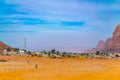 Rum village of Wadi Rum desert in Jordan