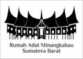 Rumah adat minangkabau sumatra barat Royalty Free Stock Photo