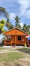 Beach house made of wood on Panrangluhu Beach, Bulukumba, Indonesia