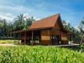Rumah Osing, The traditional houses of the Osing tribe in the city of Banyuwangi, East Java, Indonesia. Osing House is a