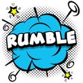 rumble Comic bright template with speech bubbles on colorful frames