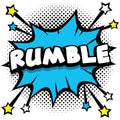 rumble Pop art comic speech bubbles book sound effects