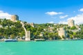 Rumeli Hisari castle in Istanbul in Turkey Royalty Free Stock Photo