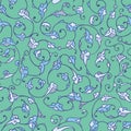 Rumi Iznik Seamless Pattern