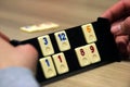 Rummy board during game Royalty Free Stock Photo