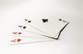 Rummy poker playing cards im white background