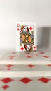 Rummy poker playing cards im white background