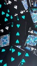 Rummy poker playing cards negative