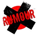 Rumour rubber stamp Royalty Free Stock Photo