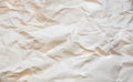 Rumpled beige background. Real texture of the wrapping texture