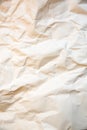 Rumpled beige background. Real texture of the wrapping texture