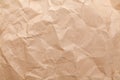 Rumpled brown cardboard paper