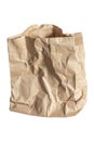 ÃÂ¡rumpled brown paper bag isolated on white