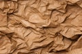 ?rumpled brown paper seamless texture and background, neural network generated photorealistic image