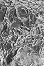 Rumpled silver aluminum foil background texture Royalty Free Stock Photo