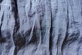 Rumpled blue cotton and polyester fabric Royalty Free Stock Photo