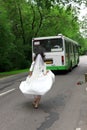 Run Away Bride to bus