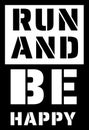 Run and be happy image