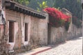 Run down abandon buildings Antigua, Guatemala