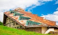 Run down building in Semenic, Romania