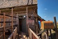 Run down shack next to the water at Popeye Village Royalty Free Stock Photo