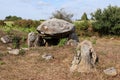 Run-er-Sinzen dolmen - megalithic monument near Erdeven in Brittany