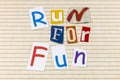 Run fun marathon 10k healthy runner jogging fitness lifestyle