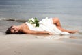 Runaway bride Royalty Free Stock Photo