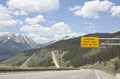 Runaway truck ramp sign Royalty Free Stock Photo