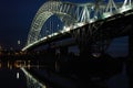 Runcorn Bridge pano Royalty Free Stock Photo