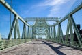 Runcorn, United Kingdom - 05292020 - The Magnificent Silver Jubilee Bridge in Runcorn