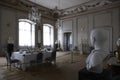 Rund?le Palace interior, dining room, Pilsrund?le, Latvia Royalty Free Stock Photo