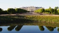 Trees reflection and castle