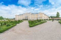 RUNDALE, LATVIA - JULY 12, 2017: Tourists visit Rundale Palace.