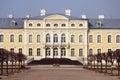 Main entrance of Rundale Palace, Latvia Royalty Free Stock Photo