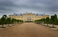 Rundale Palace in overcast day Royalty Free Stock Photo