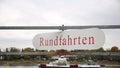 Rundfahrt sightseeing rotating billboard in German language