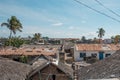 Rundown buildings in the slum area of the Island of Mozambique