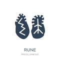 rune icon in trendy design style. rune icon isolated on white background. rune vector icon simple and modern flat symbol for web